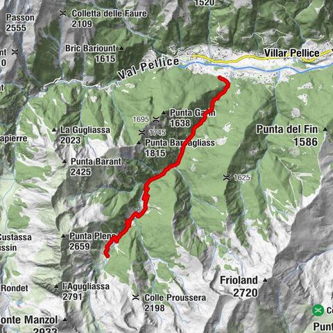 BOBBIO PELLICE Climb to the Barbara Lowrie Refuge