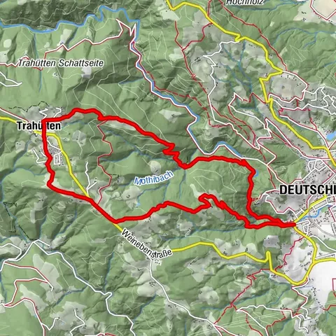 Rundweg nach Trahütten Weg Nr. 13 und 14