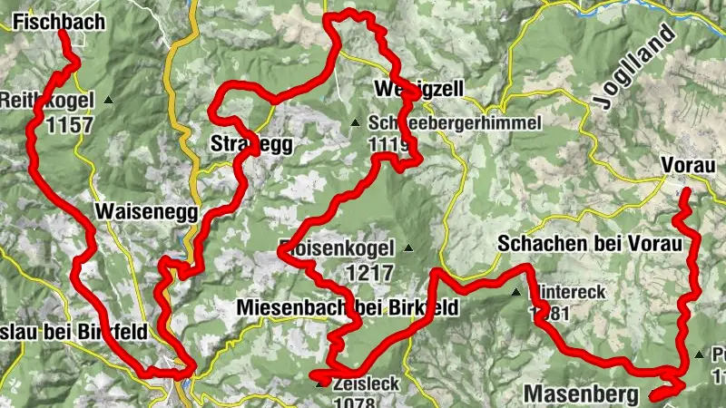 Der große Jogl - Etappe Fischbach - Vorau