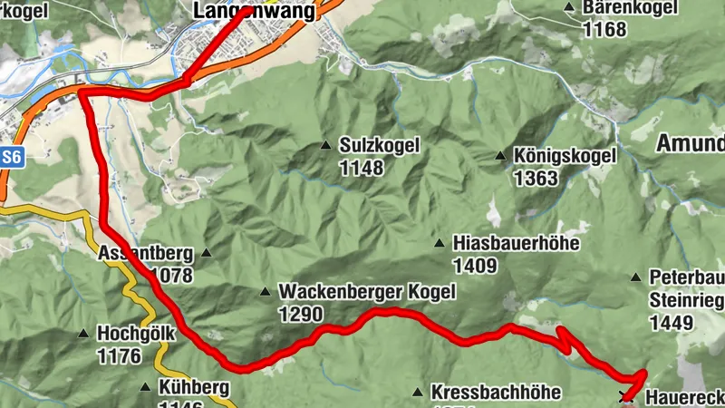 Über den Traibachgraben auf das Hauereck