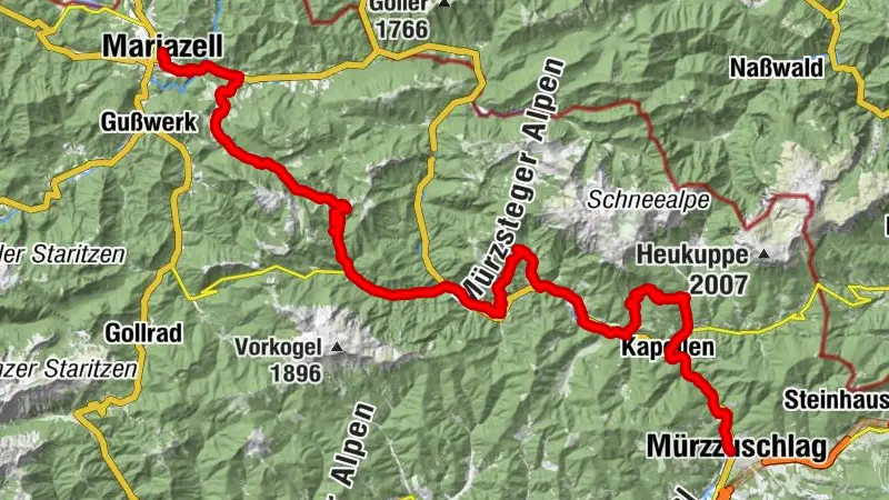 BergRadlWallfahrt Naturpark Mürzer Oberland