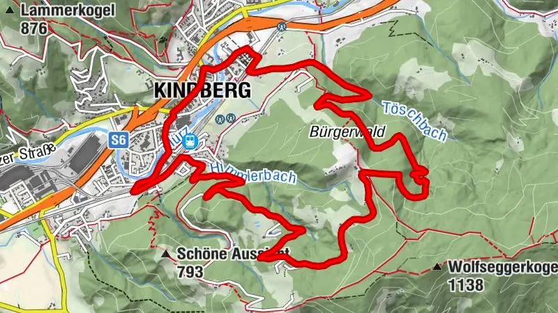K1 - Ochnerbauer-Tour (Mountainbikestrecke Kindberg