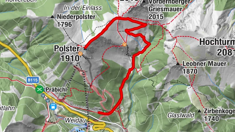  Auf den Polster
