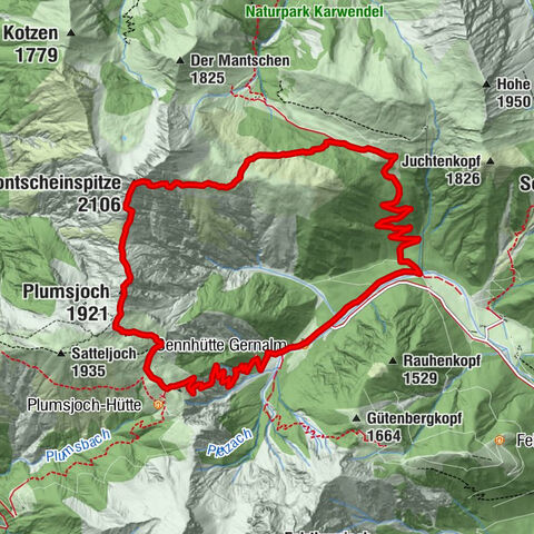 Gern Alm - Montscheinspitze - Gern Alm