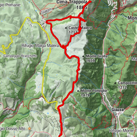 Conca dei Parpari - Rifugio Malera - Cima Trappola - Malga San Giorgio (Lessinia)
