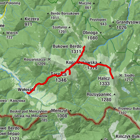 Wołosate - Halicz - Krzemień - Tarnica