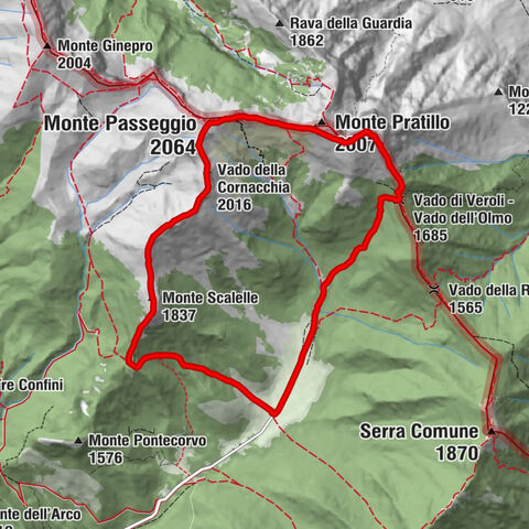 Veroli - Vado della Cornacchia - Monte Passeggio - Pizzo Deta