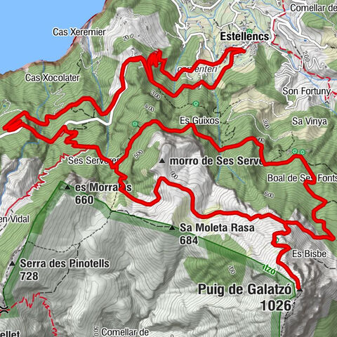 Estellencs - Pas des Cossis - Puig de Galatzó - Esquerda del camí