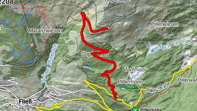 Winterwanderweg Gogles Alm