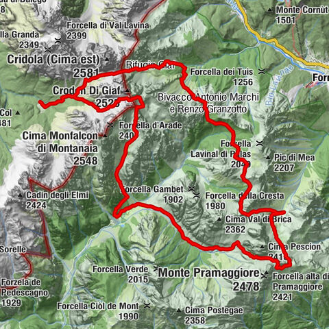 Prstenec Friulských Dolomit z Forni di Sopra