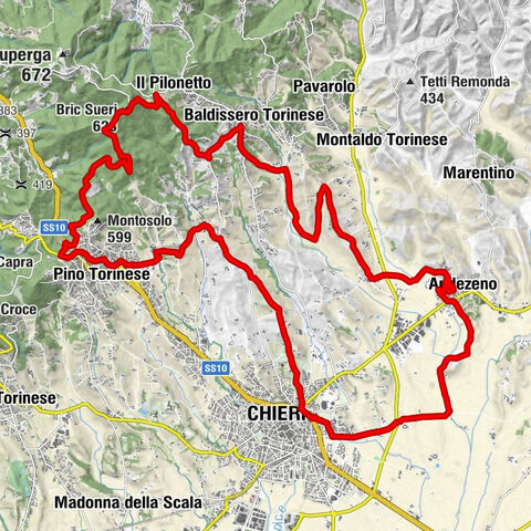 ANDEZENO - Panoramic loop towards Pino Torinese