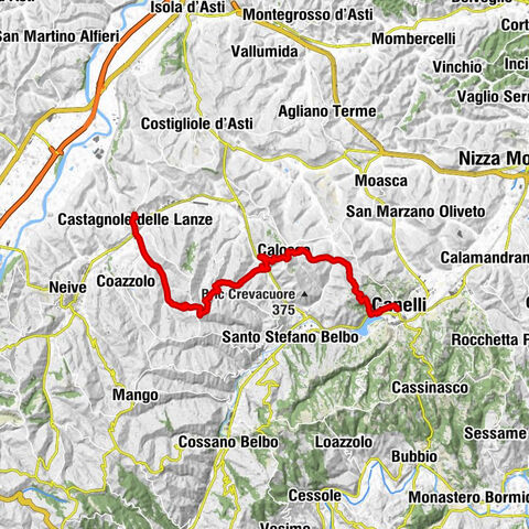 IL GRANDE CAMMINO DEL MONFERRATO - 6°TAPPA:  CASTAGNOLE LANZE - CANELLI