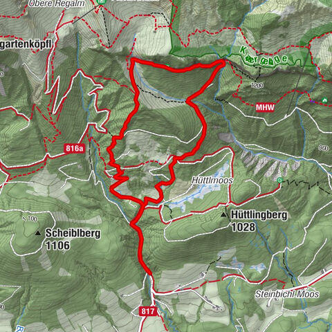 Schleierwasserfall Runde