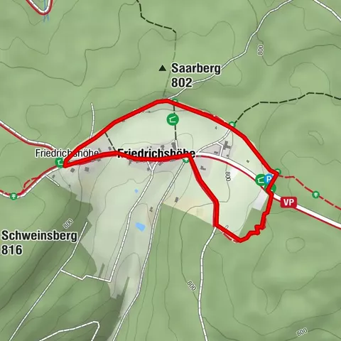 Nature Park Trail »Mountain Meadow and Moor Educational Trail« in Friedrichshöhe ↻ 2.1 km