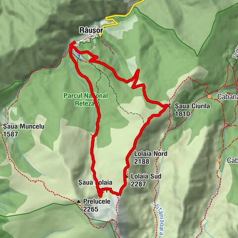 Râușor - Lolaia Sud - Lolaia Nord - Șaua Ciurila