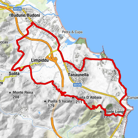 Budune/Budoni - La Volpe - Rist. Pizz. dei Mori - Punta D'Abbaia