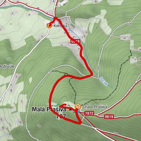 Vyšní Lhoty - Malá Prašivá - Kostel svatého Antonína Paduánského - Kohutka