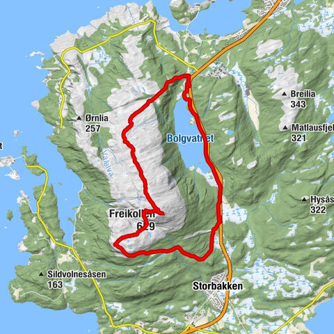 Kristiansund - Freikollen - Lågfjellet