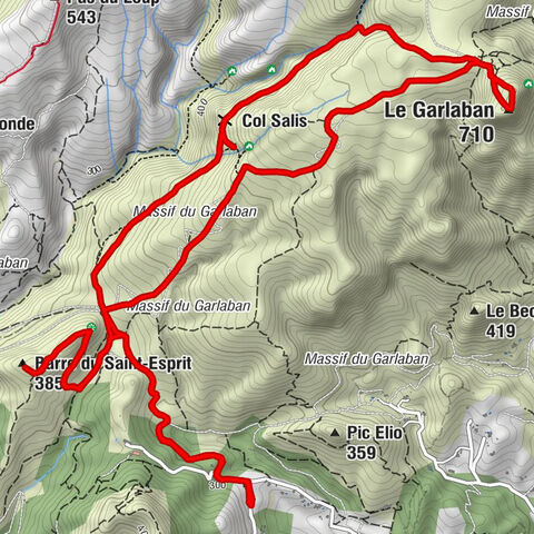 Aubagne - Le Garlaban - Barre du Saint-Esprit - Allauch
