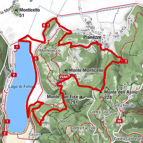 Arcugnano - Pianezze - Grancare - Monte dell'Asino