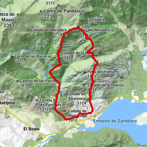 Manzanares el Real - La Esfinge - Risco del Ventanillo - Tres Cestos