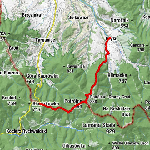 Roczenka - Potrójna - Potrójna - Czarny Groń - Wawrzyny