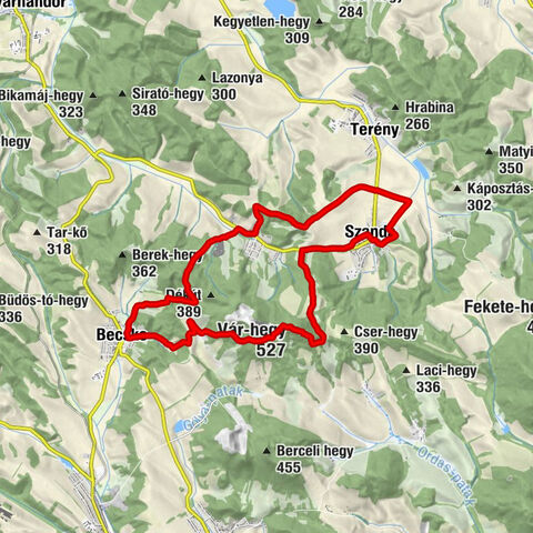 Szanda - Vár-hegy - Megvilágosodás Sztúpa - Hucskó-hegy