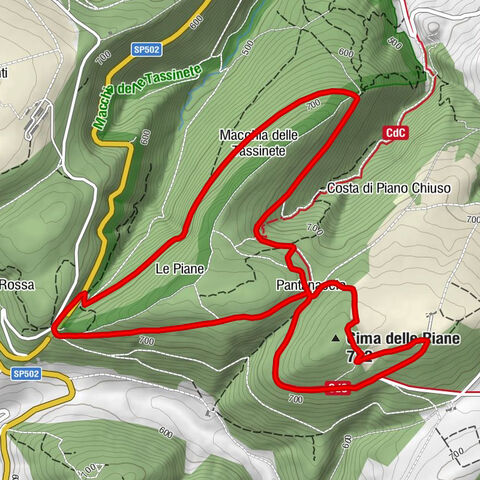 Cingoli - Pantanaccio - Cima delle Piane