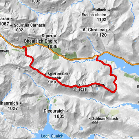 Highland - Sgurr an Lochain - Aonach air Chrith - Druim Shionnach