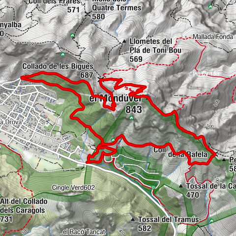 Gandia - el Mondúver - Collado de les Bigues - Barx