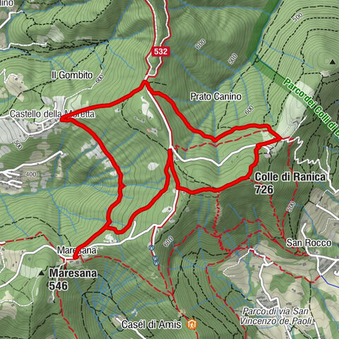 Maresana - Trattoria Maresana - Chiesa di San Marco - Colle di Ranica