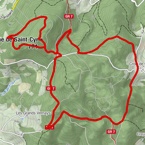 Montmelard - Montagne de Saint-Cyr - Croix de Chaux - Matour