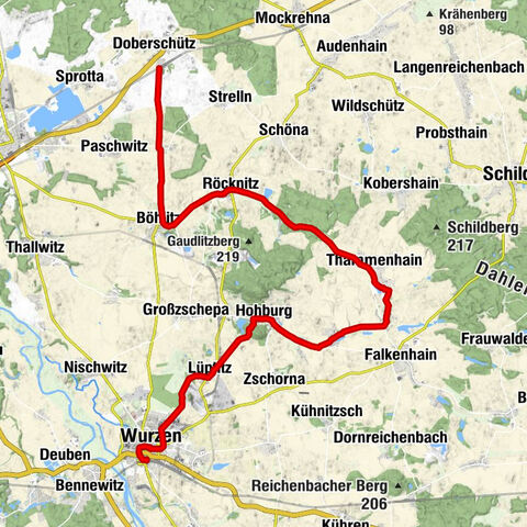 Geo cycle route Doberschütz - Wurzen