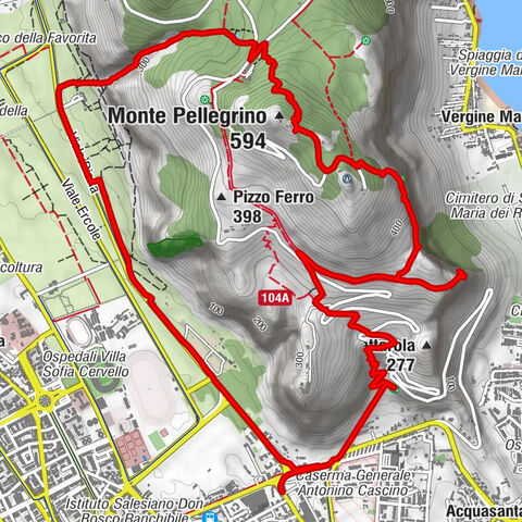 Hike Palermo (Monte Pellegrino), Italy