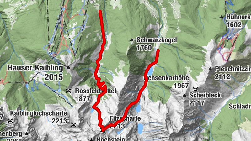 Gumpental - Moaralmsee - Filzscharte - Hans-Wödl-Hütte - Steirischer Bodensee