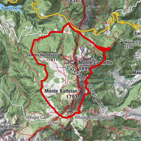 Strada delle Sette Fontane Recoaro