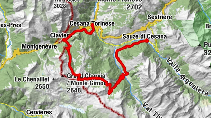 Sentiero Balcone della Val Susa stage 7: Cesana Torinese - Sauze di Cesana