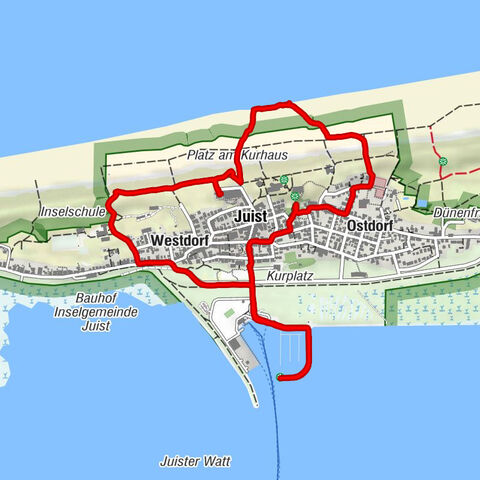 Juist Runde über den 7. Längengrad und zurück