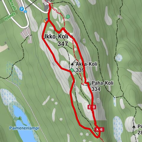 Lieksa - Akka-Koli - Paha-Koli - Ukko-Koli