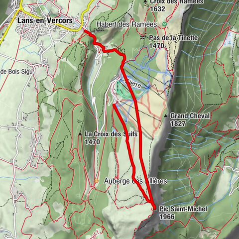 Bachassons - Pic Saint-Michel - Grand Jassinet 3 bis - Lans-en-Vercors