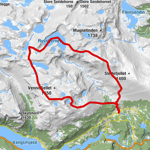 Givre - Åsejordet - Tomashelleren - Vennisfjell