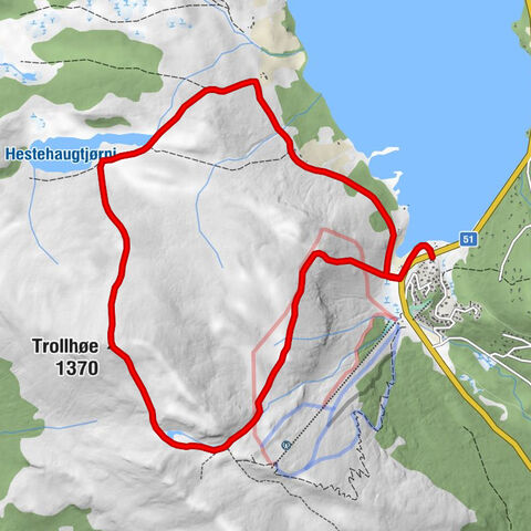Lemonsjø - Trollhøe - Lemonsjøen Fjellstue og hyttegrend