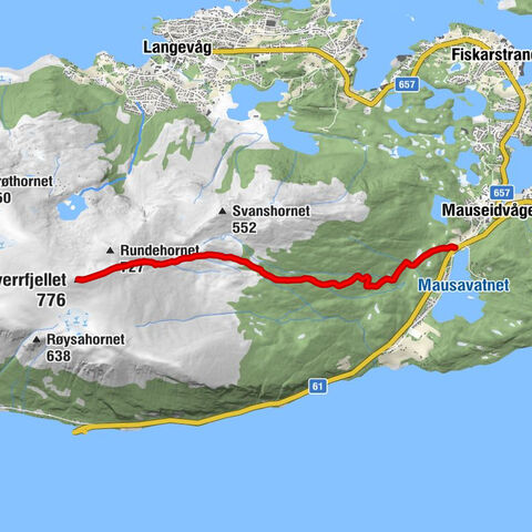 Sula - Vardane, Tverrfjellet