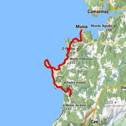 Muxía - Monte Cachelmo - Monte Pedrouzo - Lires