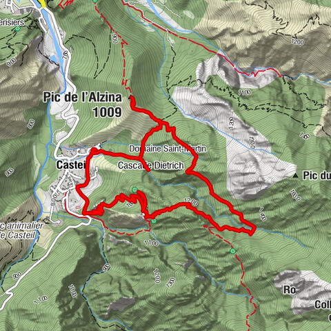 Casteil - Cascade Dietrich - Pic de l'Alzina - Église Saint-Martin