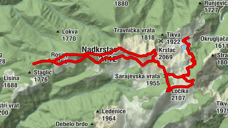 Općina Gornji Vakuf-Uskoplje - Nadkrstac - Ločika - Općina Fojnica