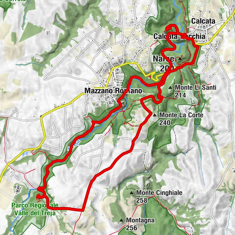 La Vecchia Mola - san Nicola di Bari - Monte La Corte - Cascate di Monte Gelato