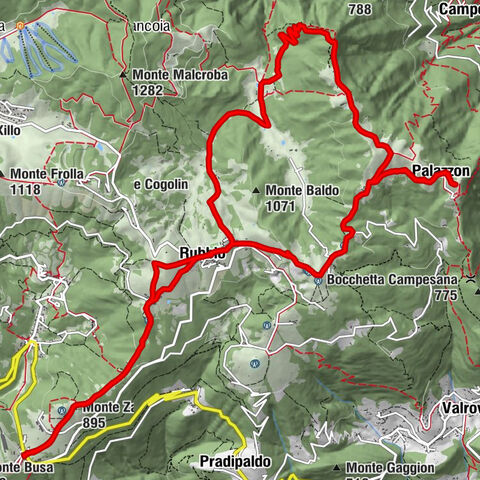 Contrà Tortima - Monte Zanchi - Monte Campolongo - Monte Caina