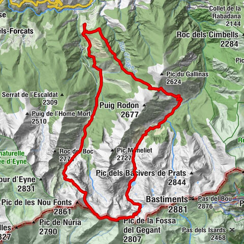 Prats-Balaguer - Pic de la Fossa del Gegant - Pic de Noucreus - Noucreus