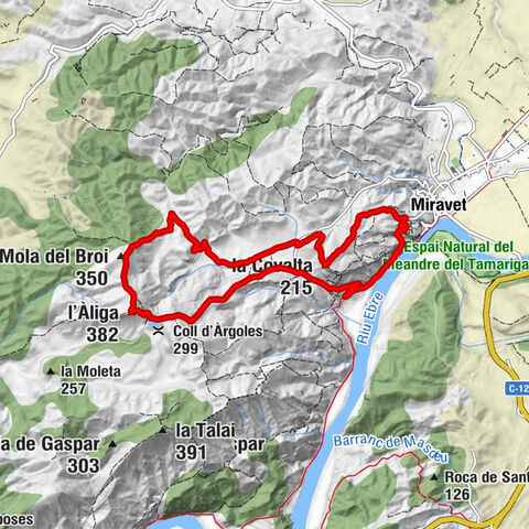 Miravet - la Covalta - Mola del Broi - l'Àliga